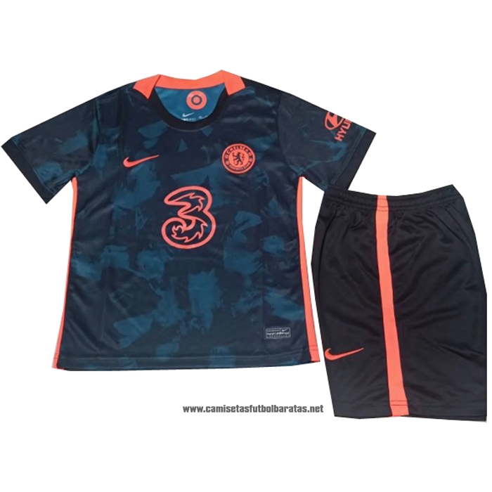 Tercera Chelsea Camiseta Nino 2021-2022